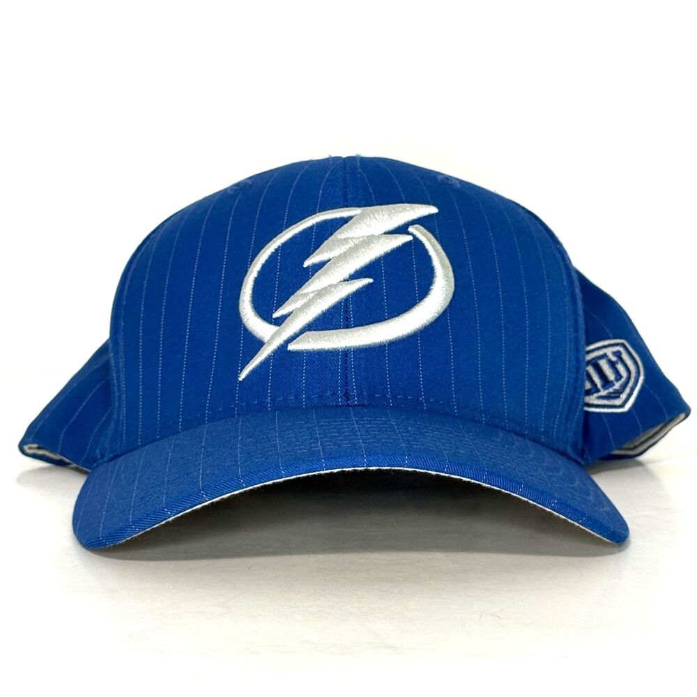 Tampa Bay Lightning Old Time Hockey Hat Blue Pinstripe Fitted S/M NHL Est 92 Cap